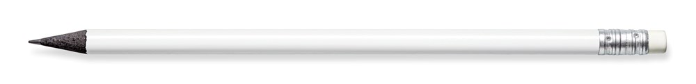 STAEDTLER Bleistift schwarz durchgefärbtes Holz, mit Radiertip - weiss