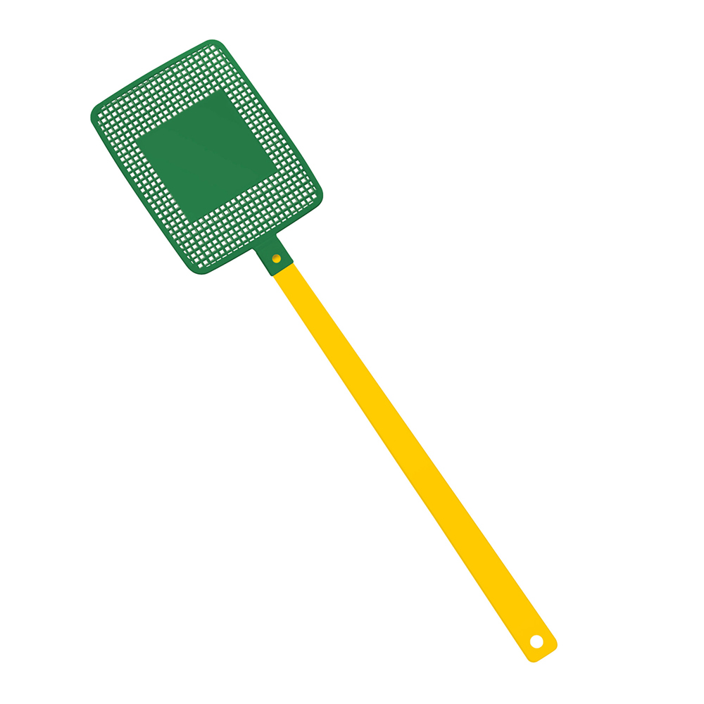 Fliegenklatsche "Rechteck" - gelb/grün