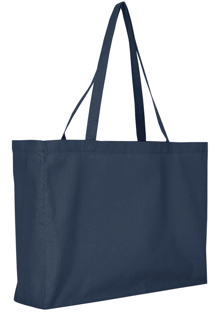Baumwoll - Shopper, OEKO-TEX®,  ca. 140 g/m² - Dunkelblau