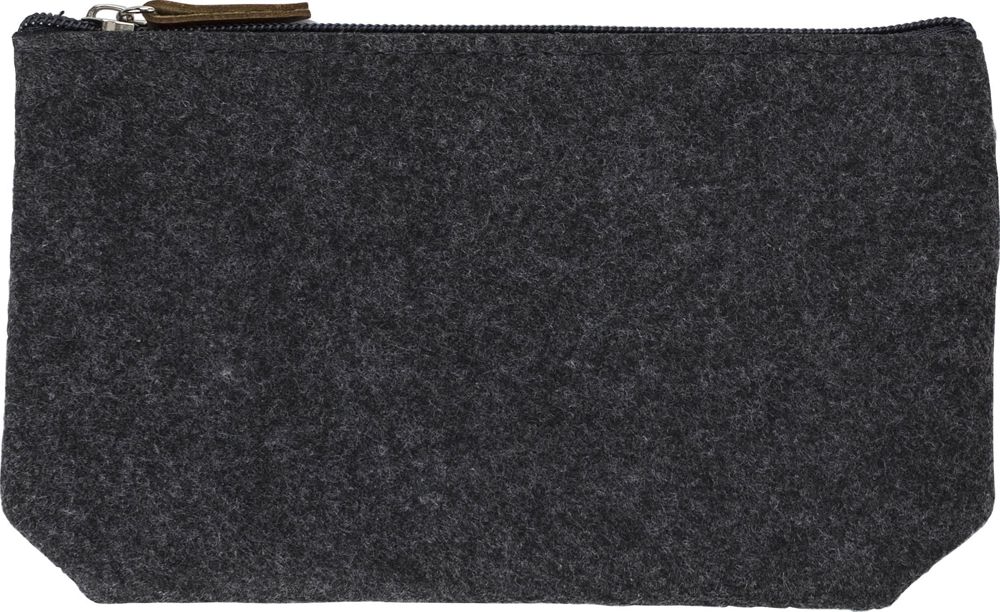 rPET-Filz-Kosmetiktasche Lucy - grau