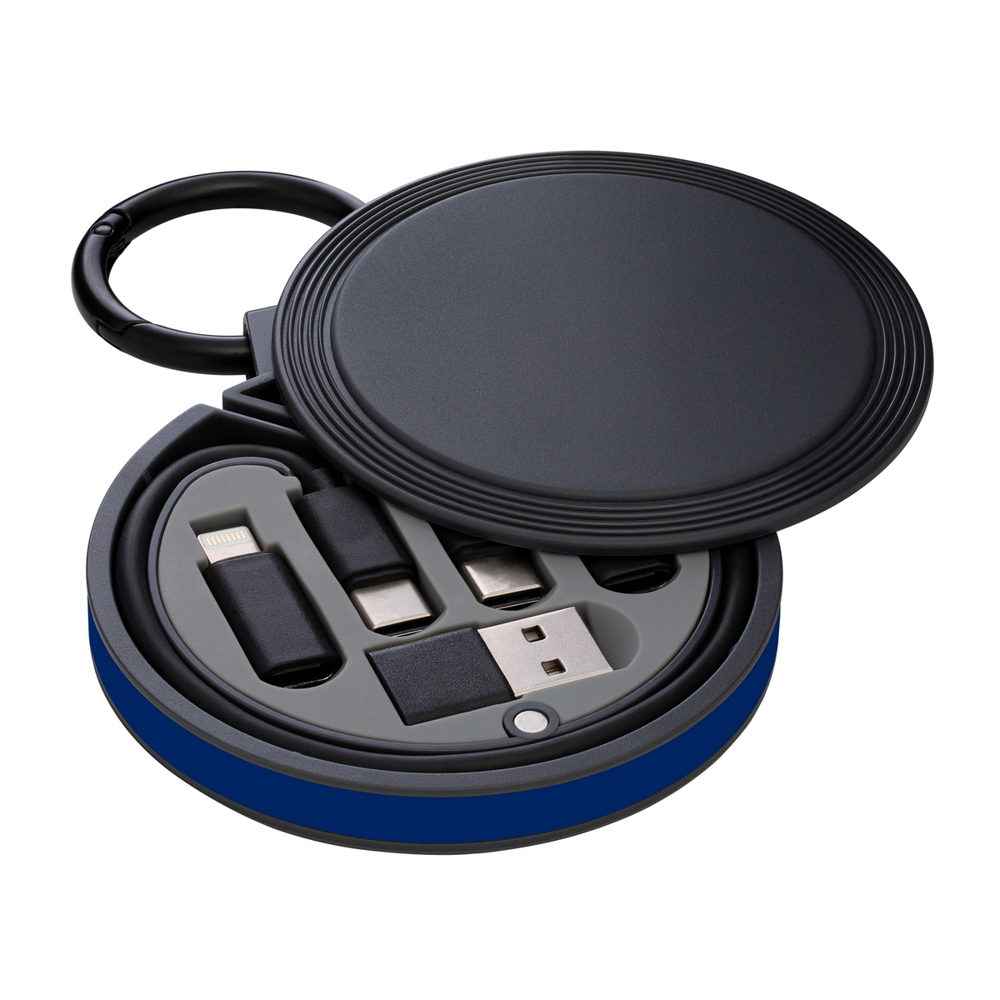 6-in-1 Ladekabel REEVES-myCONVERTICS - dunkelblau, schwarz