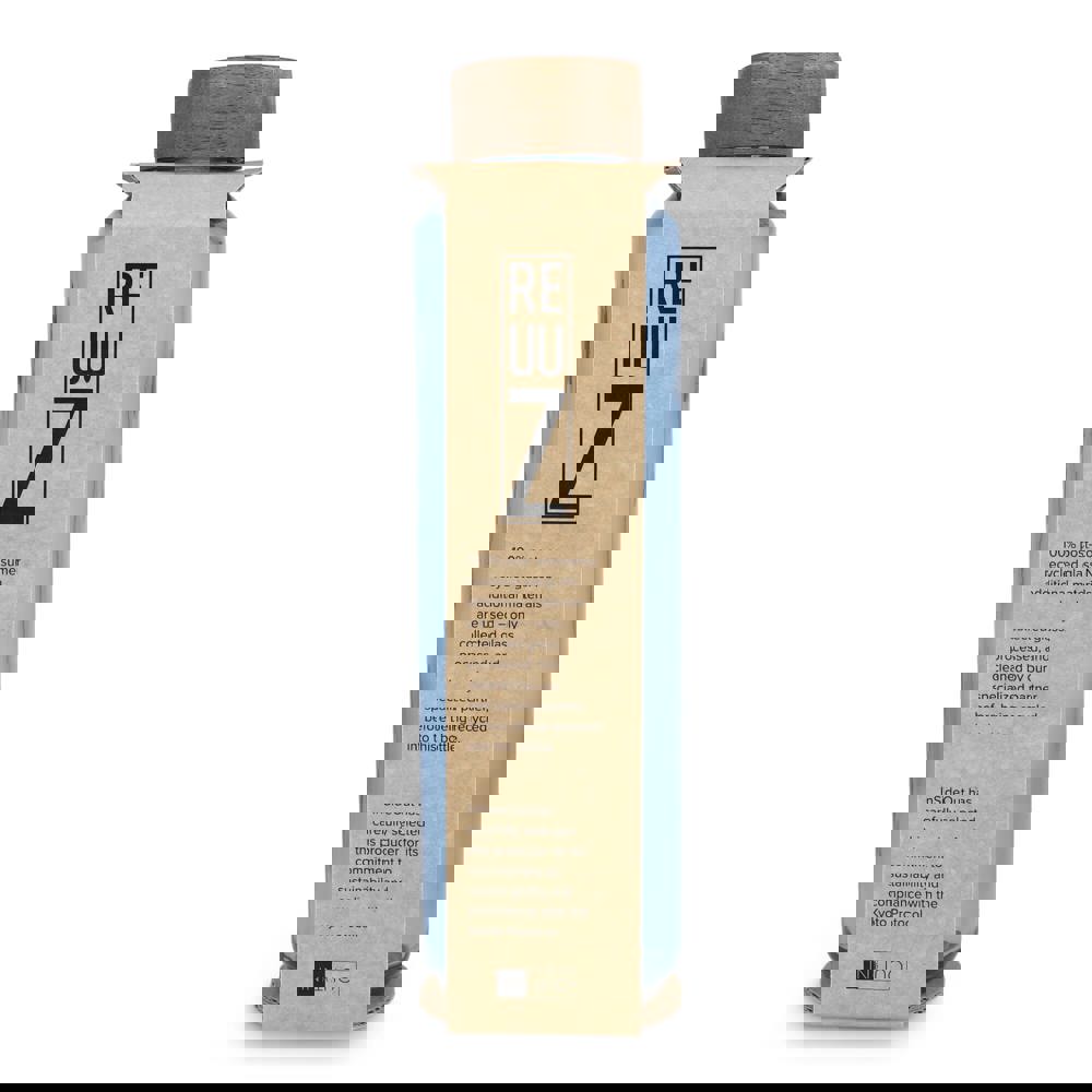 InSideOut Recycelte Glaswasserflasche ReuuZ mit Holzverschluss 650 ml