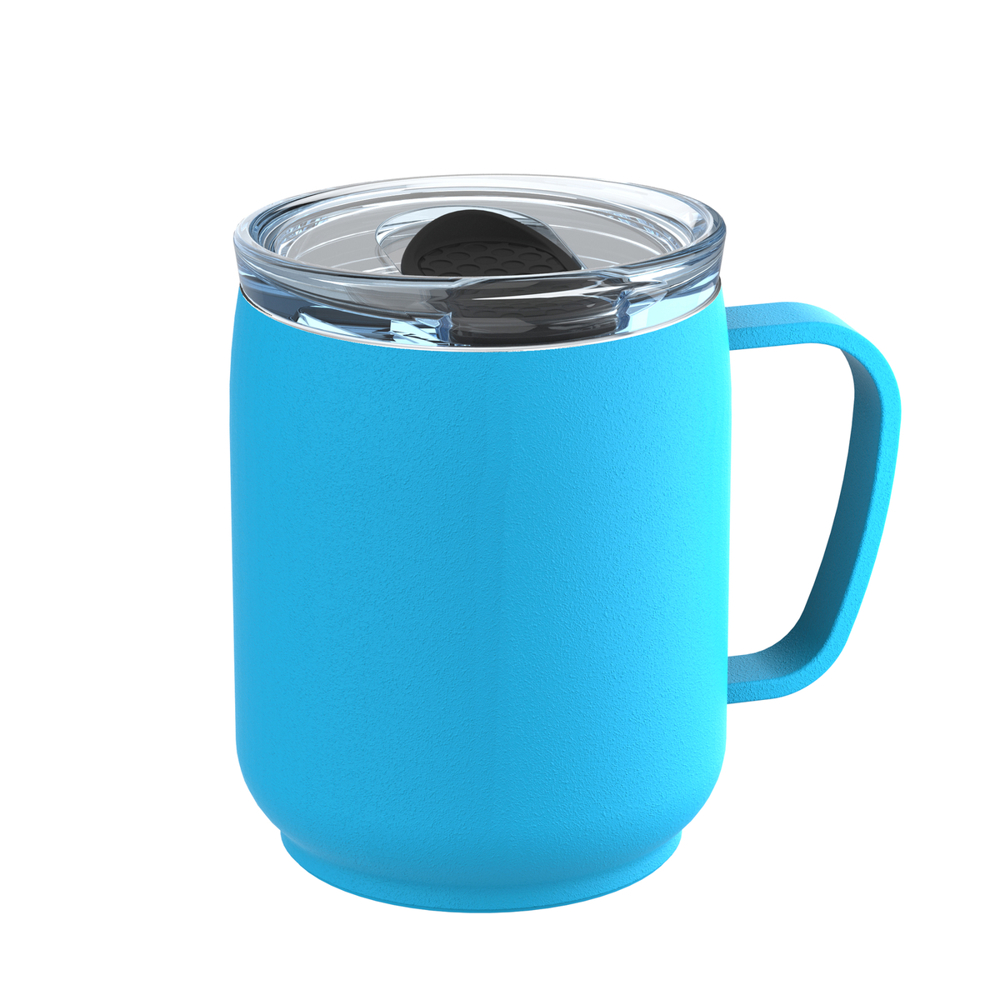 Thermobecher RETUMBLER-myNIZZA CERAMIC - schwarz, transparent, cyan