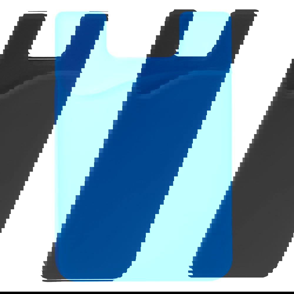 Telefon Silikon Kartenhalter - blau