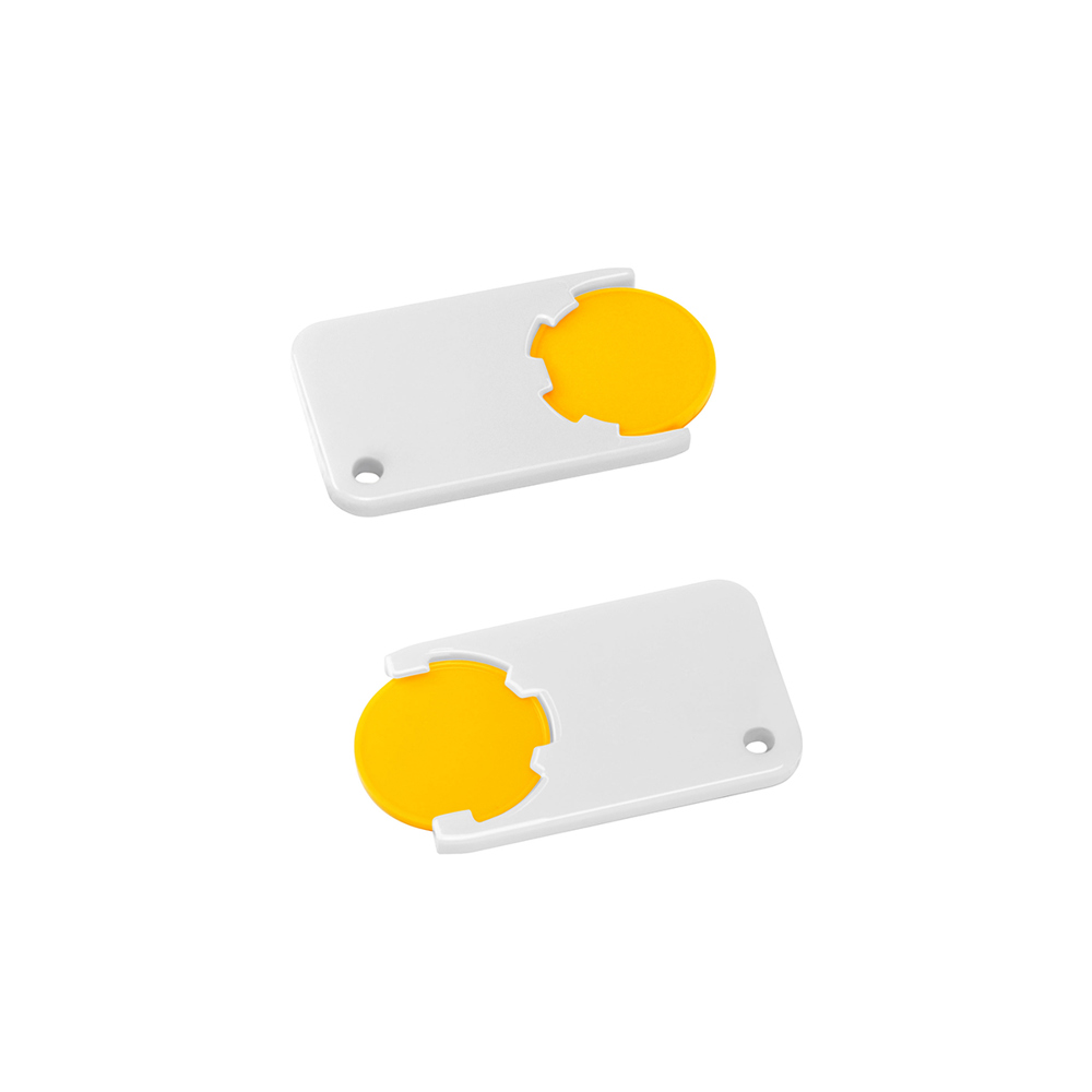 Chiphalter mit 1€-Chip "Beta" - Gelb/Weiß