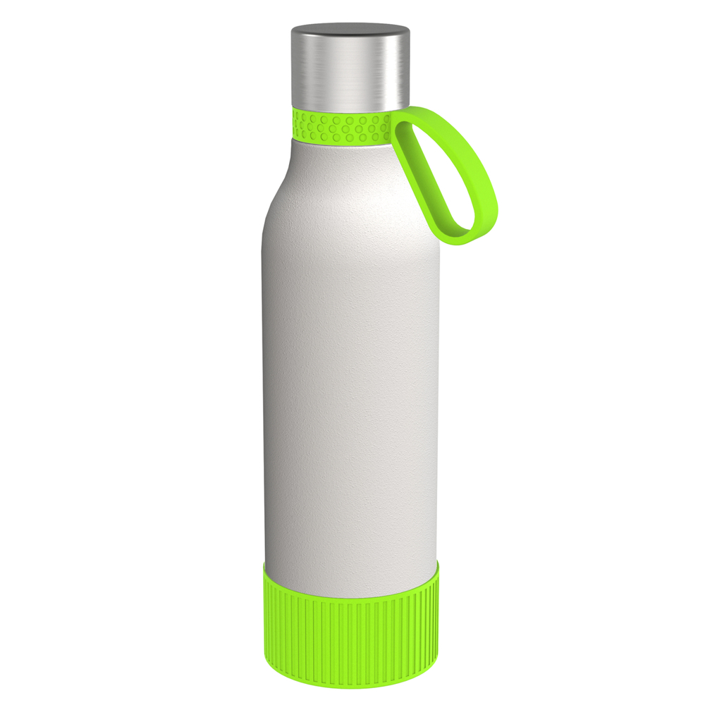 Trinkflasche RETUMBLER-myTOULON II 820 - hellgrün, silber, weiß