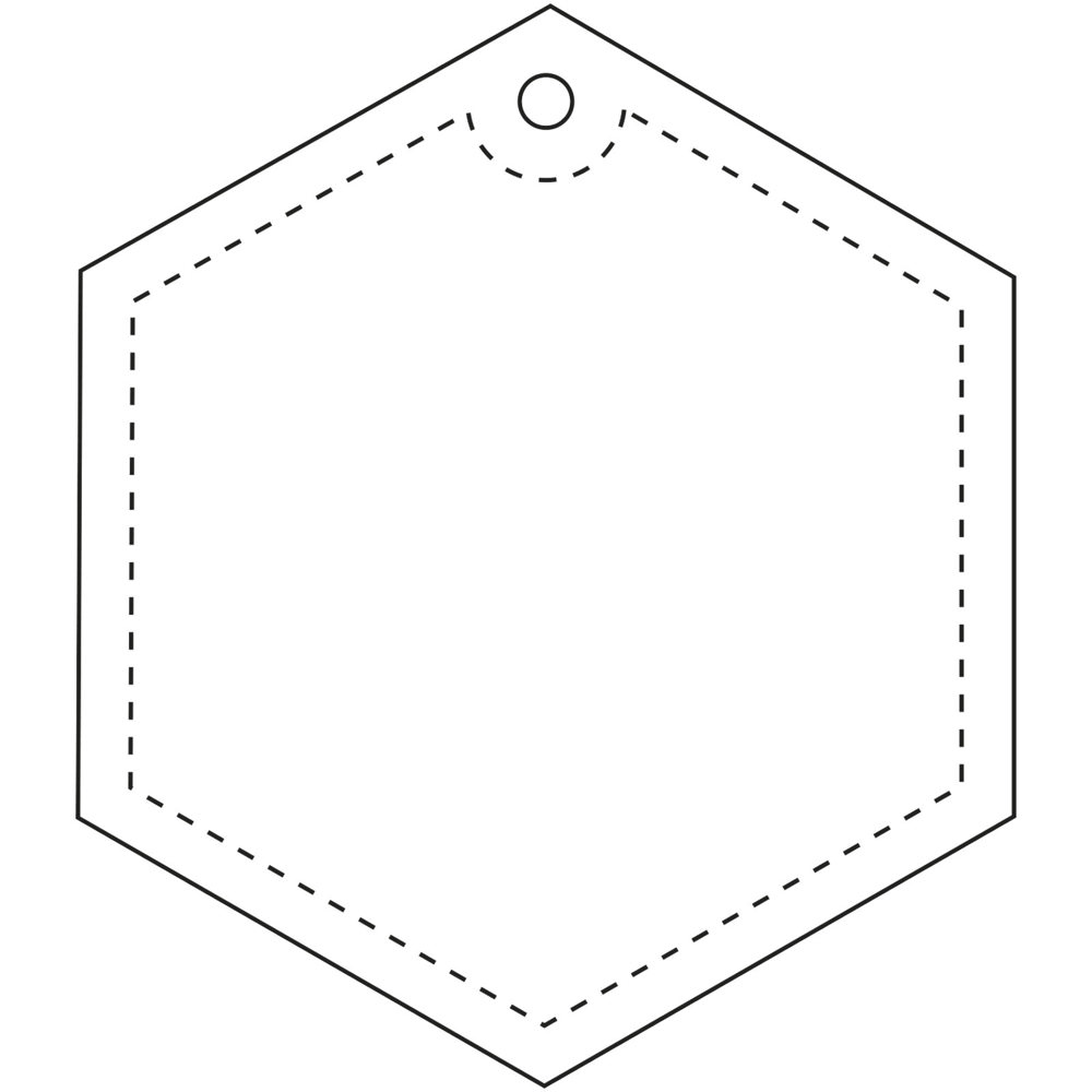 RFX™ H-12 sechseckiger reflektierender TPU-Anhänger