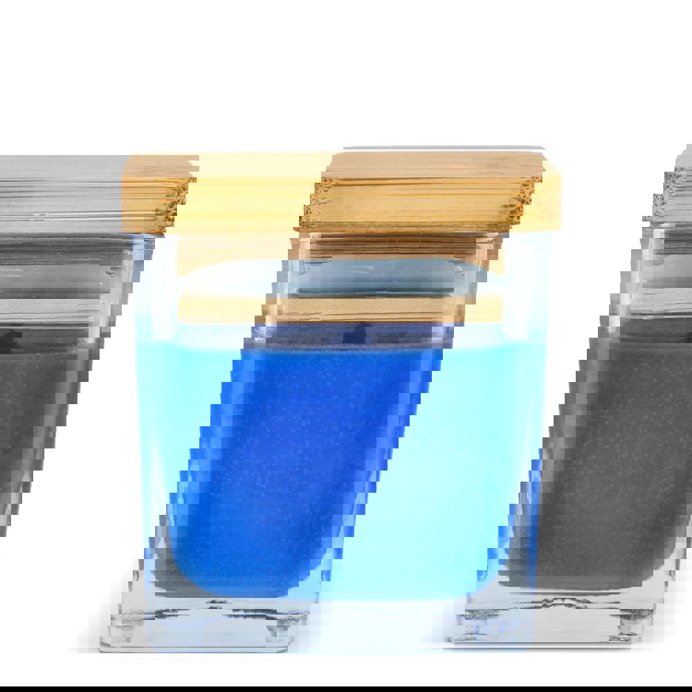 Chakra Kerze auf pflanzlicher Basis im Glasgefäß