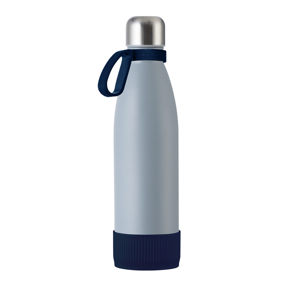 Trinkflasche RETUMBLER-myTOULON - dunkelblau, grau