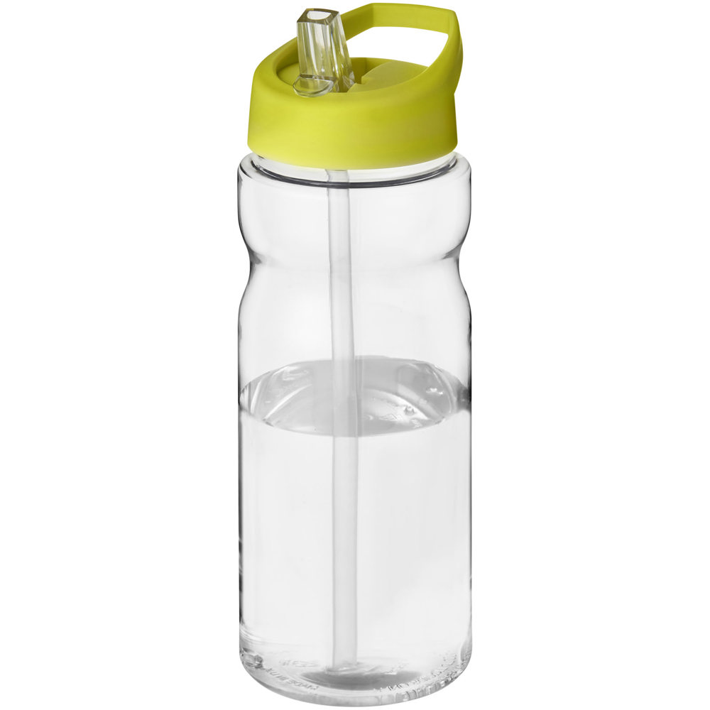 H2O Active® Base Tritan™ 650 ml Sportflasche mit Ausgussdeckel - transparent klar, limone