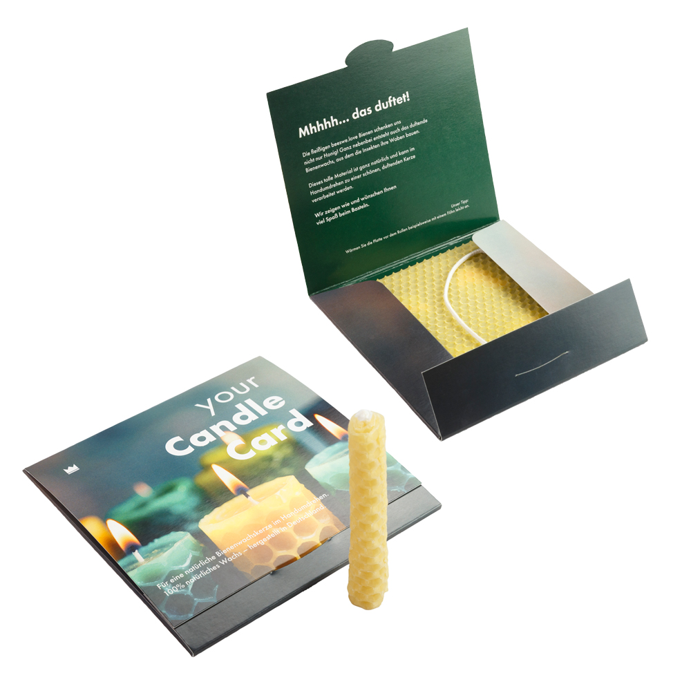 Kerzenbastelset – Klappkarte Midi