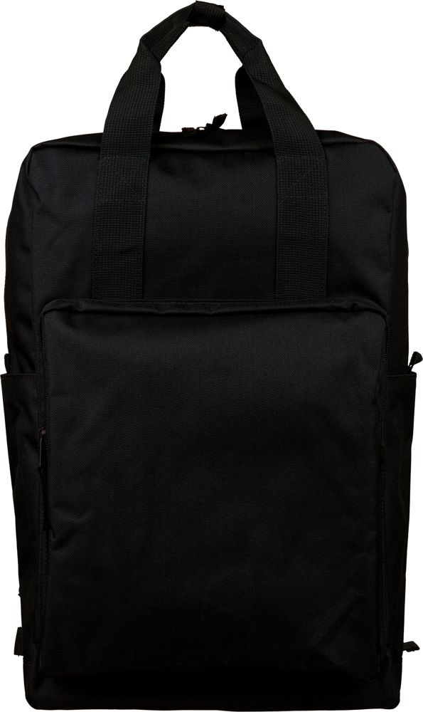 Recycelter Rucksack aus Polyester (900D) Amalia - schwarz