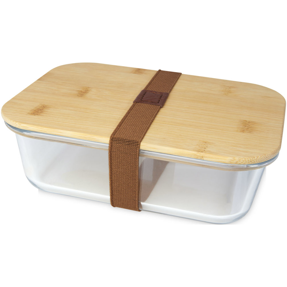 Roby 1000 ml Glas Lunchbox mit Bambusdeckel