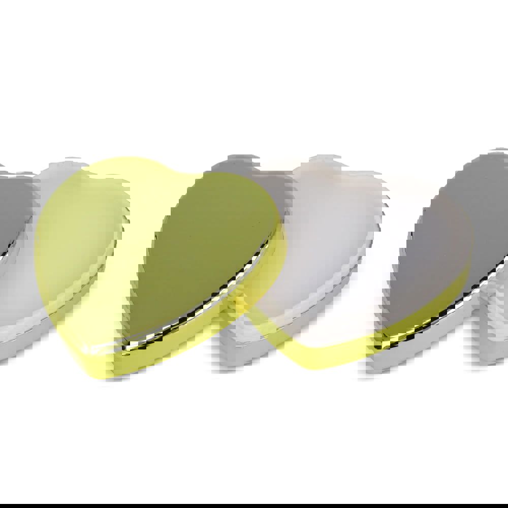 Lippenbalsam in Flacher metallischer Herzformdose - gold