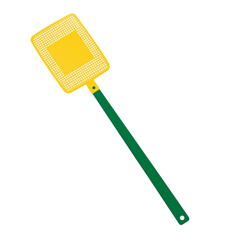 Fliegenklatsche "Rechteck" - grün/gelb