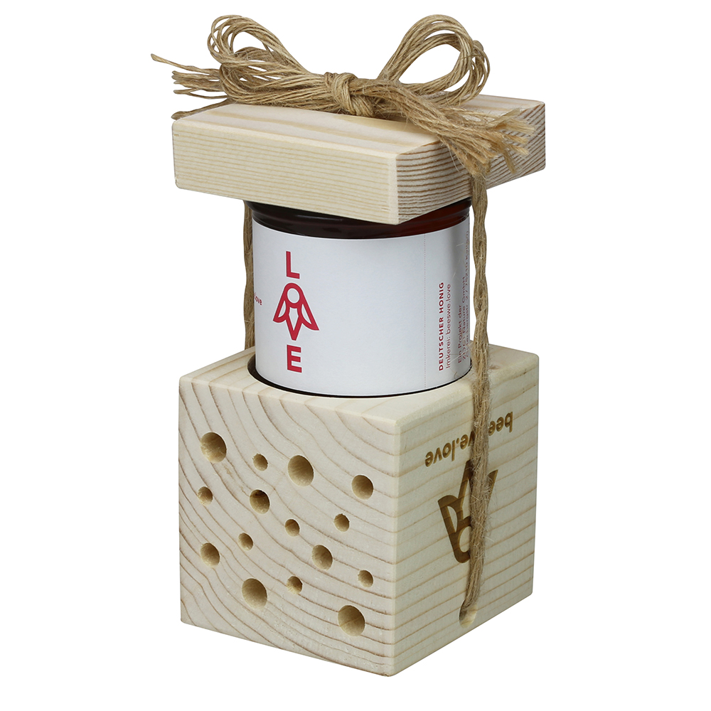 Wildbienenset Midi mit Honig Bino