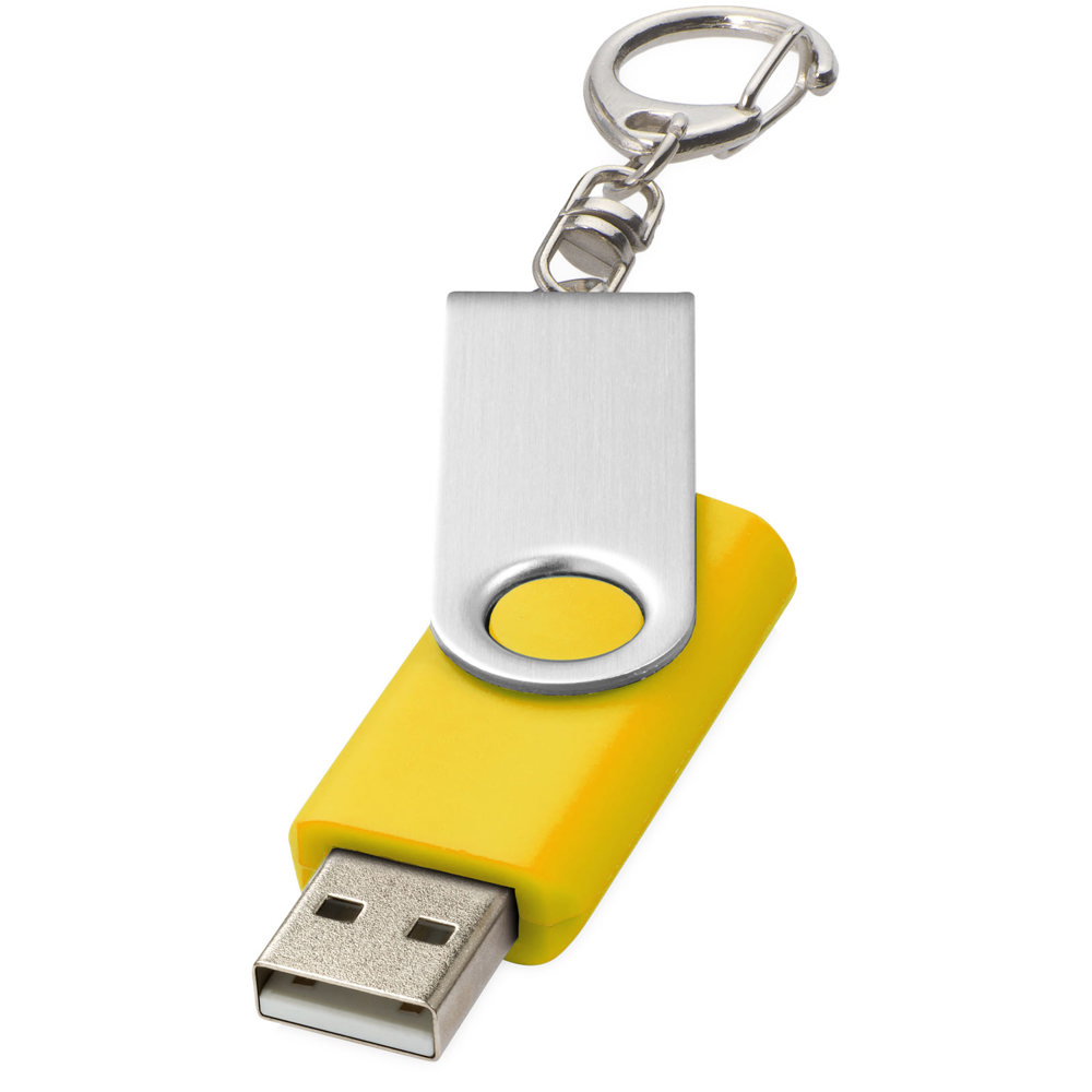Rotate mit Schlüsselanhänger USB-Stick - Gelb