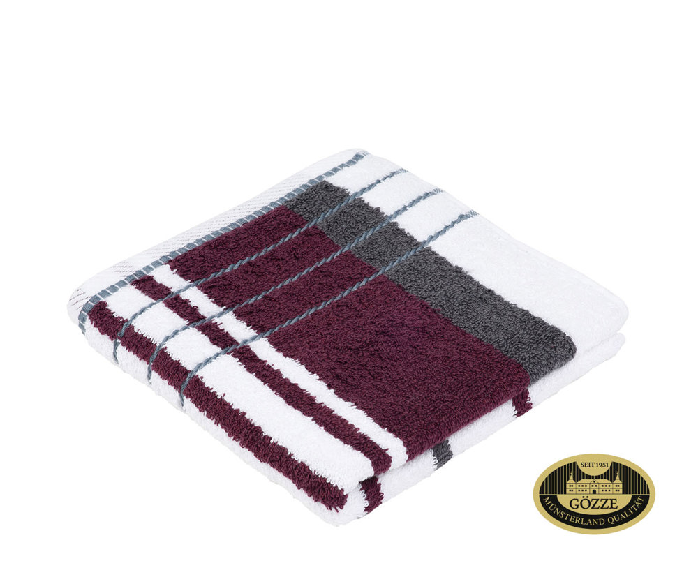 Berlin Streifen - brombeere/anthrazit