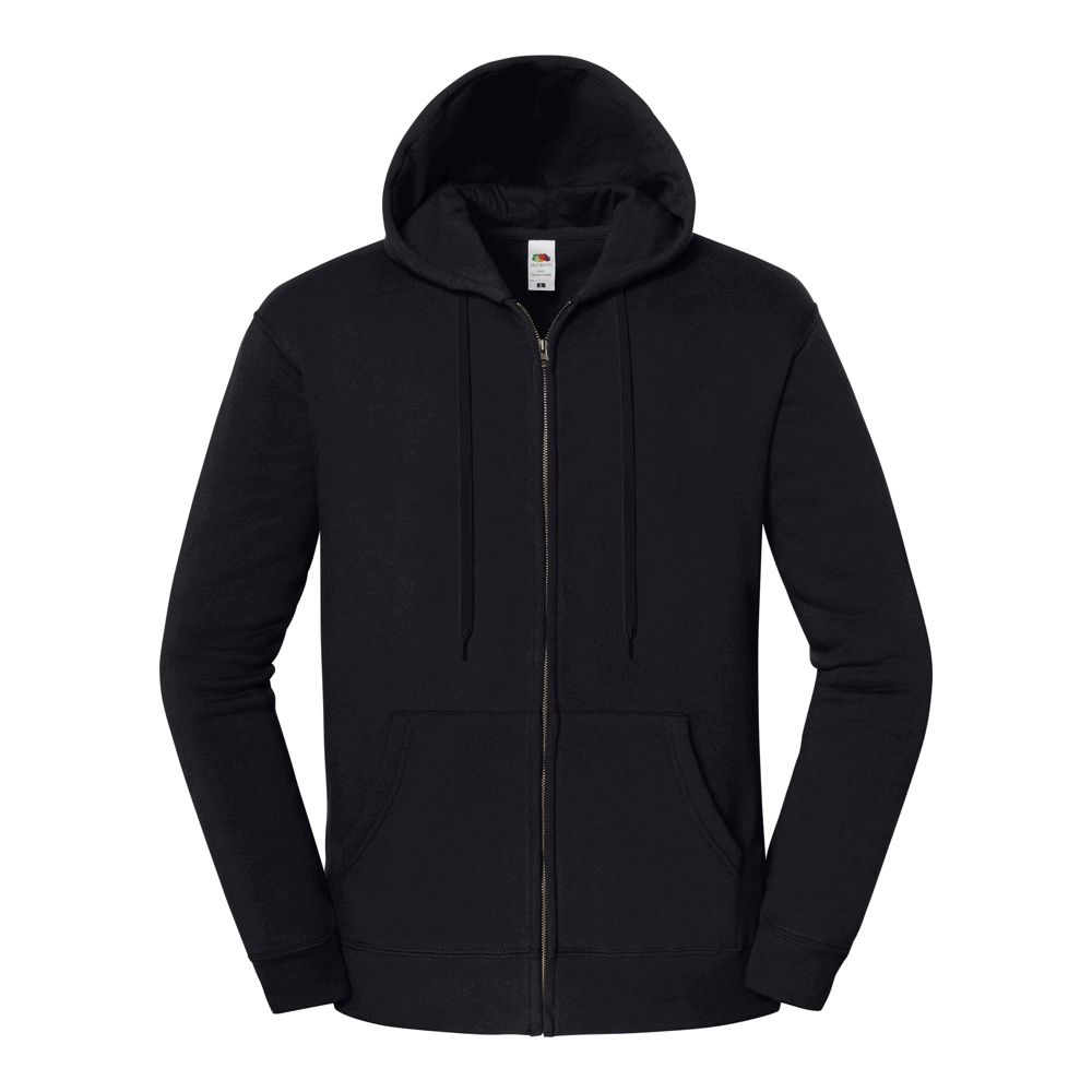 622860 - Iconic Premium Kapuzen Sweatjacke - schwarz