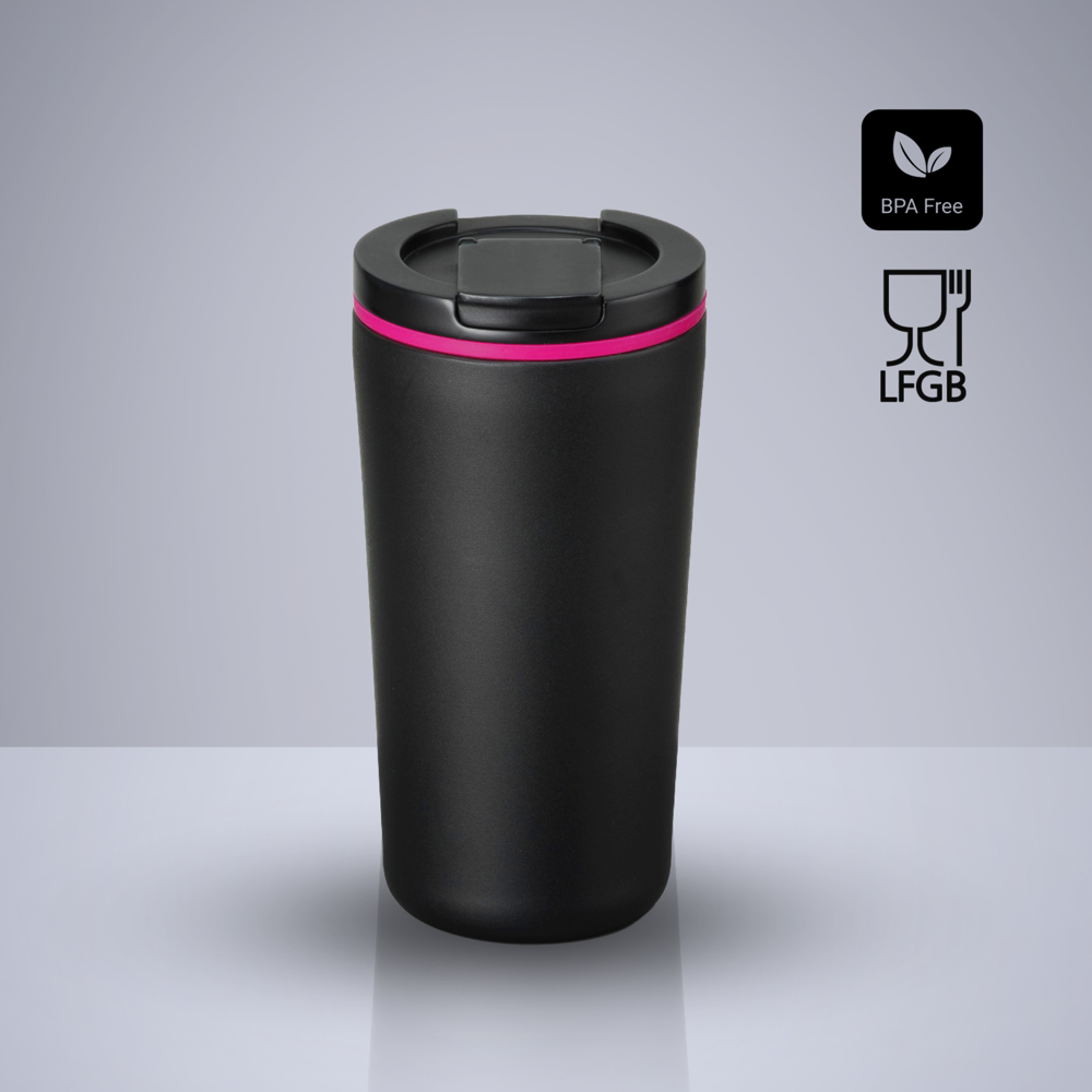 Dynamic Thermobecher mit Kupferschicht, 370 ml - Rosa