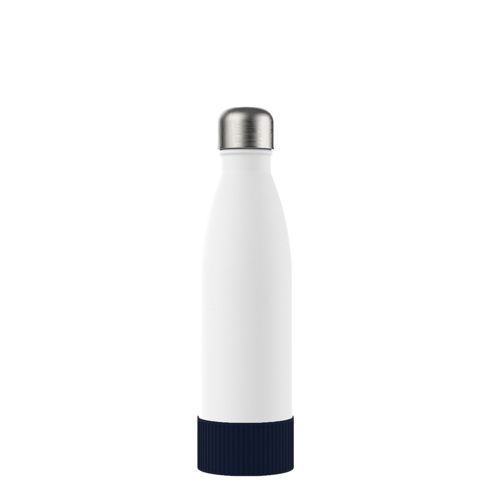Thermotrinkflasche RETUMBLER-NIZZA - silber, weiß, marineblau
