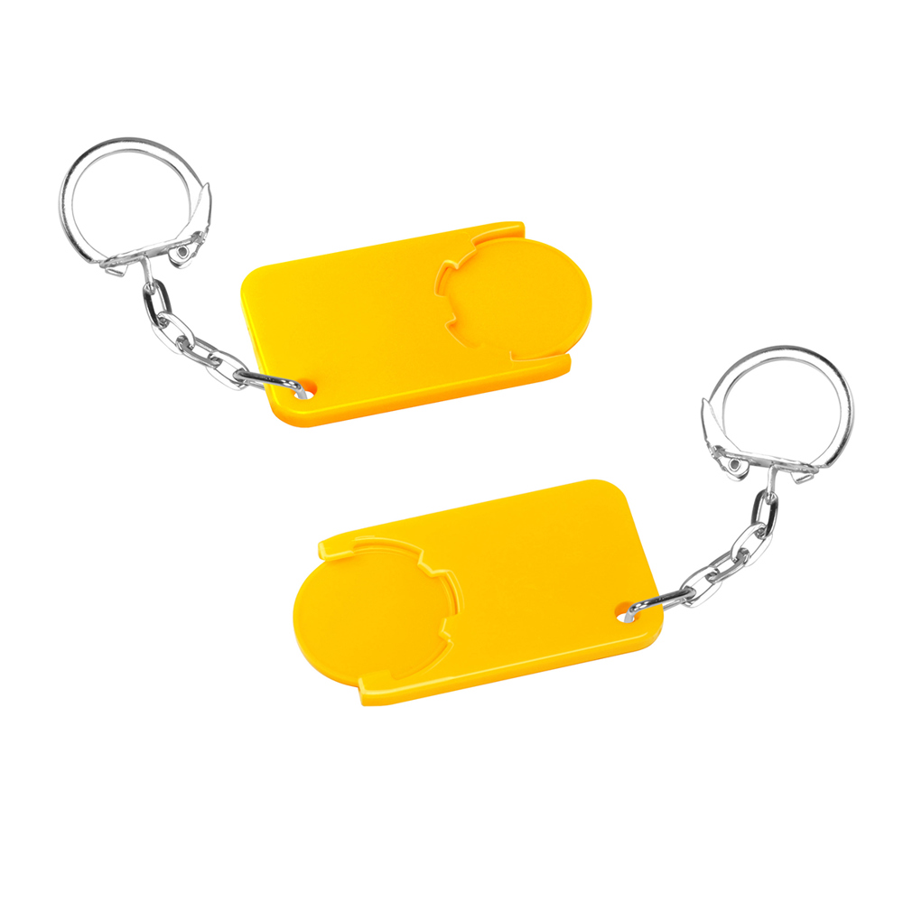 Chiphalter mit 1€-Chip "Beta" - gelb/gelb