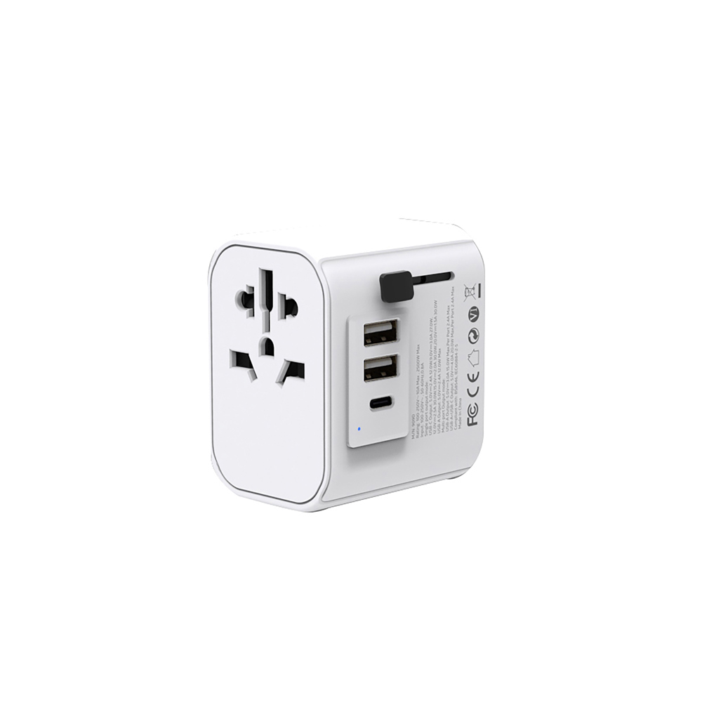 Welt Reiseadapter PD 22,5 W - weiß gedeckt