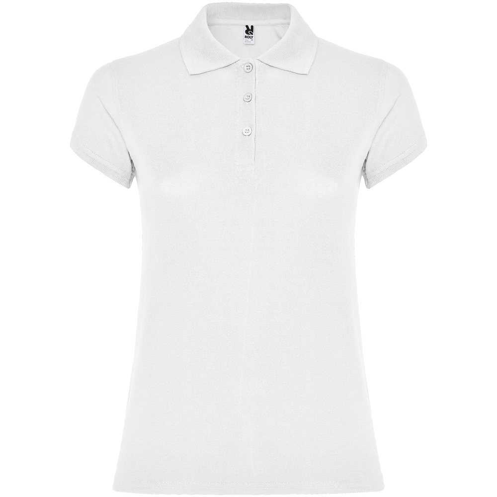 Star Poloshirt für Damen - weiss