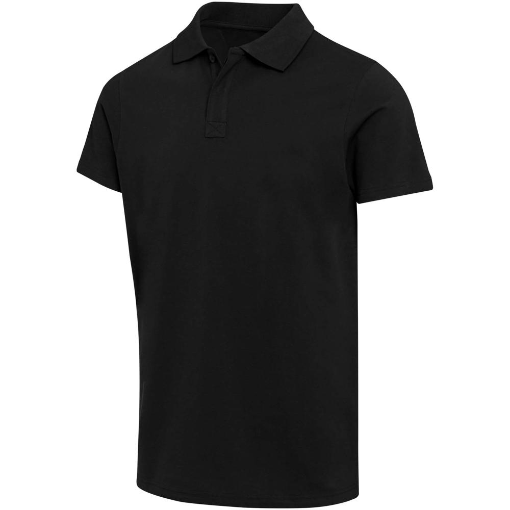 Graphite Kurzärmeliges Poloshirt aus 180 g/m² Bio Baumwolle (OCS), unisex - schwarz