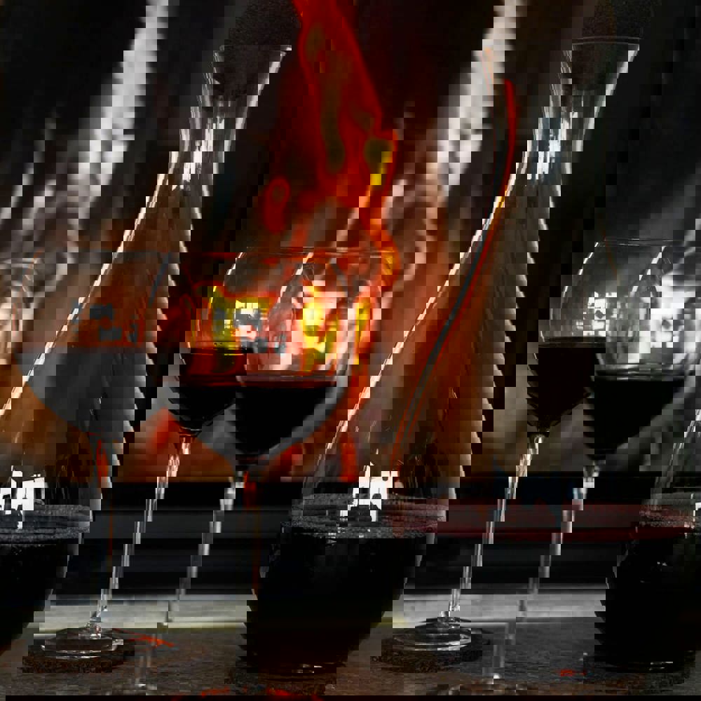 Sagaform Nature Weinkaraffe mit Korkstopfen 2 liter