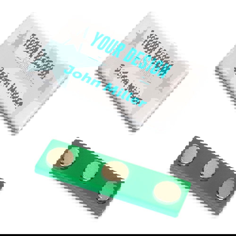 Namensschild mit Magnet 50x30mm