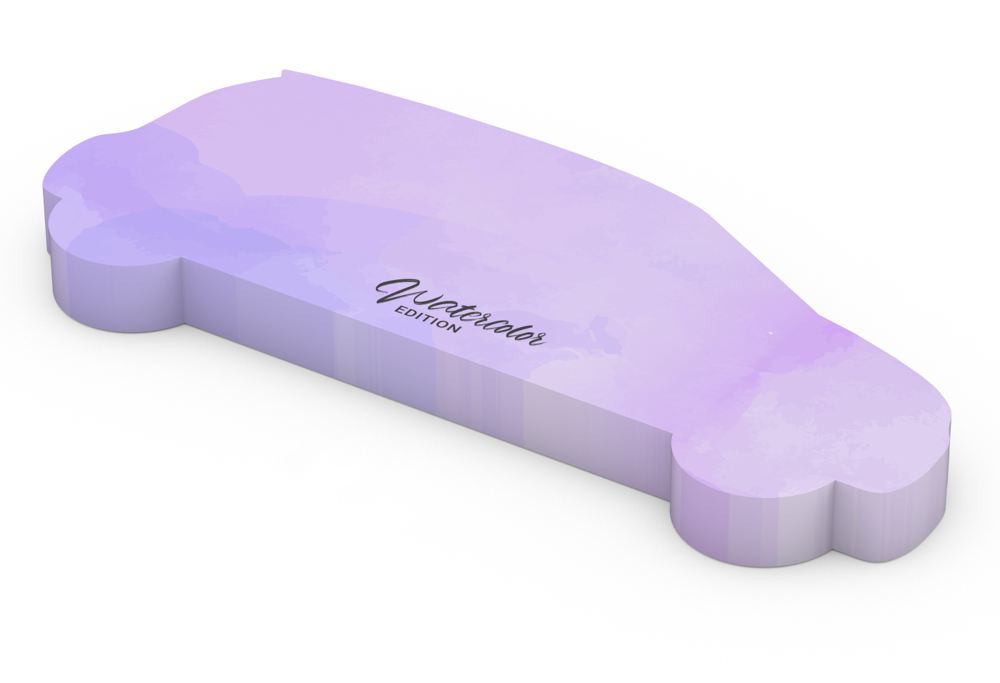 Haftnotizblock Form 125 × 72 mm, 100 Haftzettel, Auto