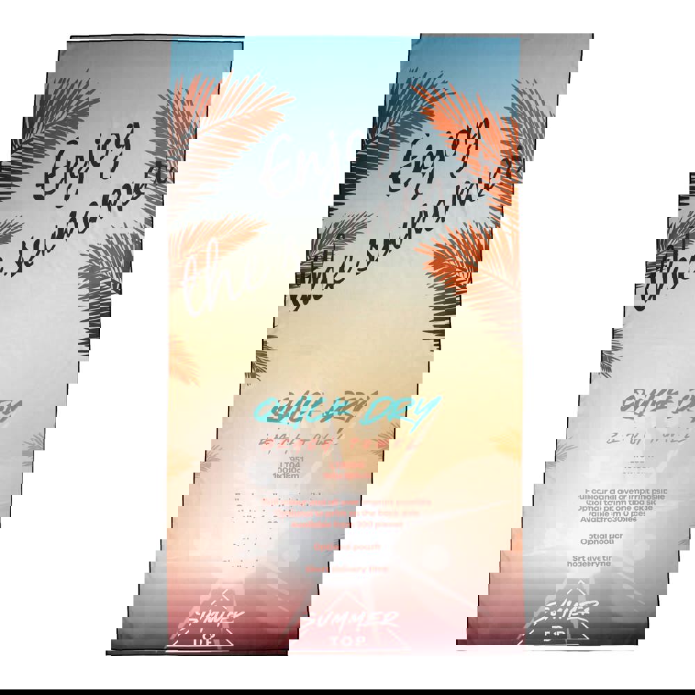 Schnelltrocknendes Strandhandtuch 1000x1800mm ohne Beutel