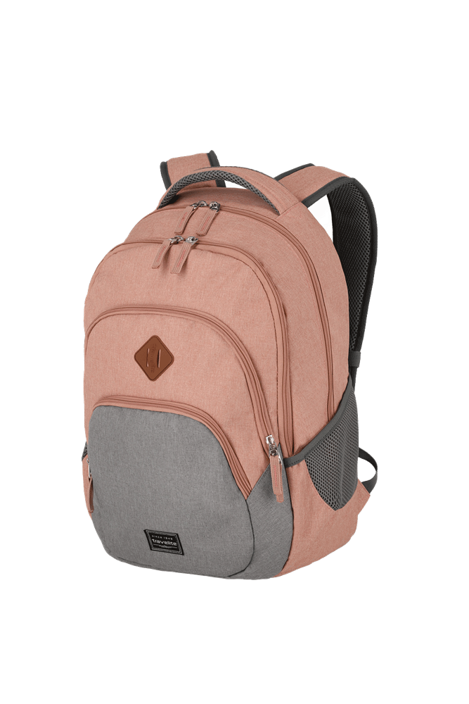 BASICS Rucksack Melange - Rosa/Grau