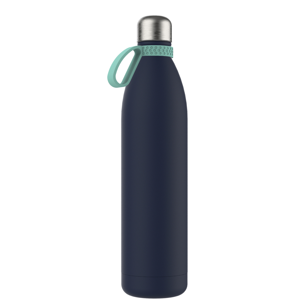 Thermotrinkflasche RETUMBLER-NIZZA XXL - hellblau, marineblau, silber