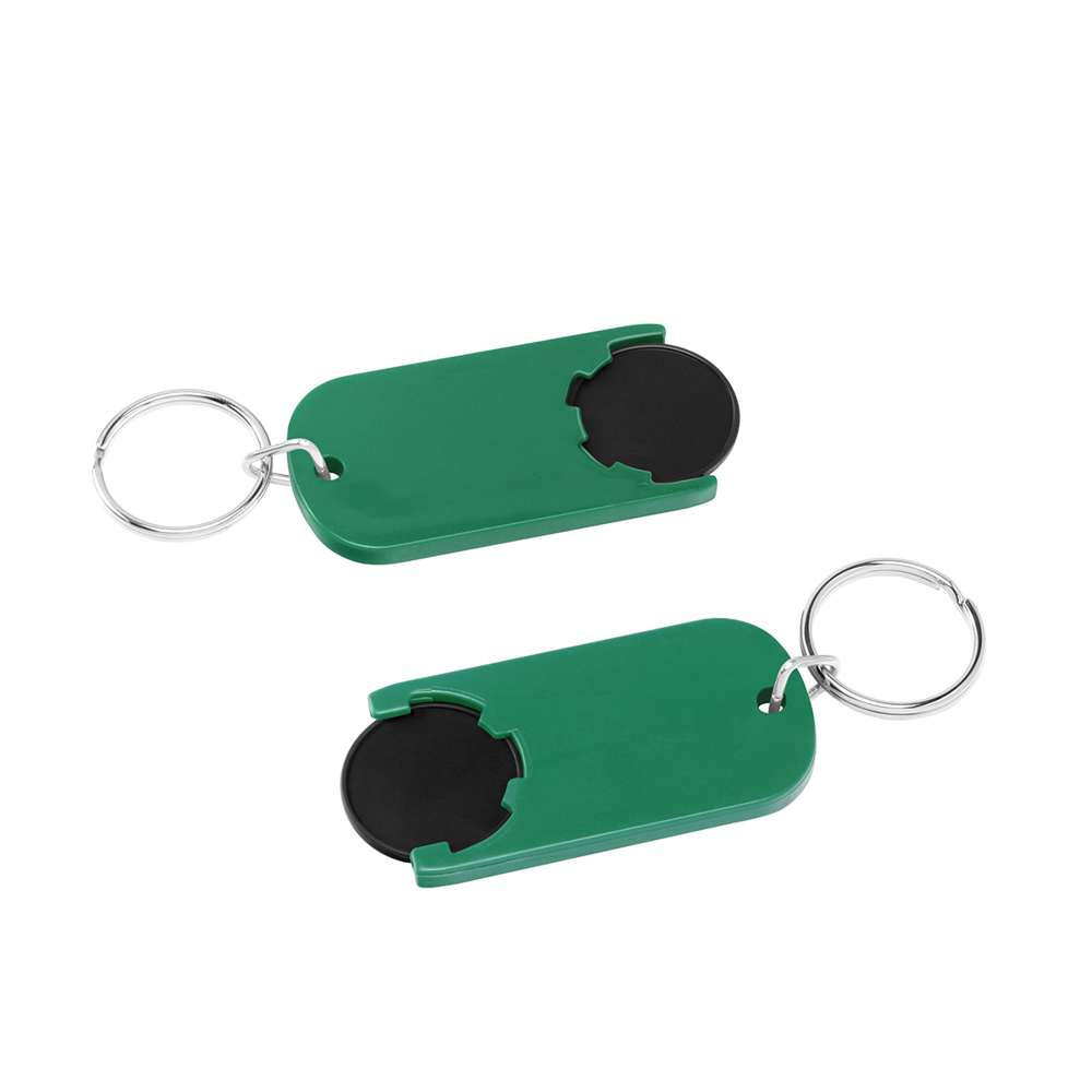 Chiphalter mit 1€-Chip "Alpha" - schwarz/grün