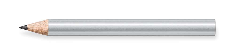 STAEDTLER Bleistift rund, halbe Länge - silber