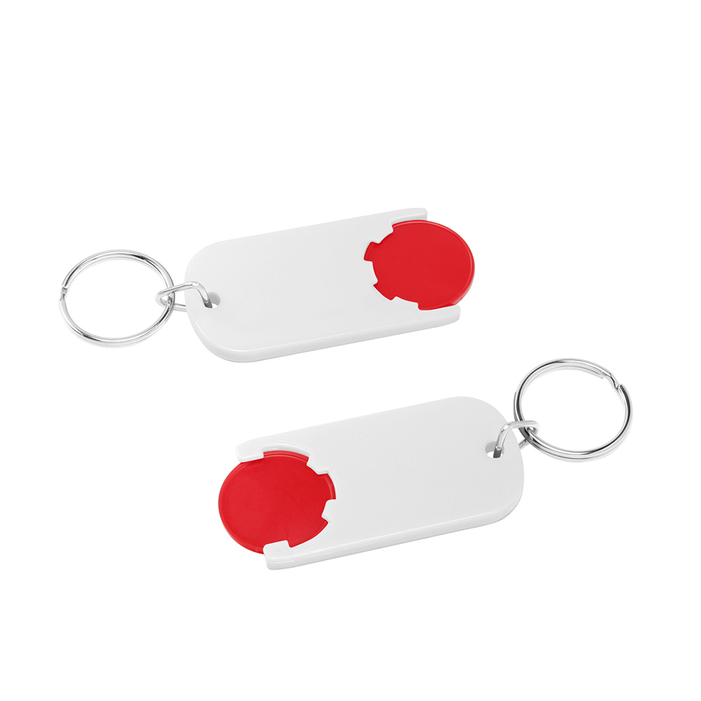 Chiphalter mit 1€-Chip "Alpha" - Rot/Weiß