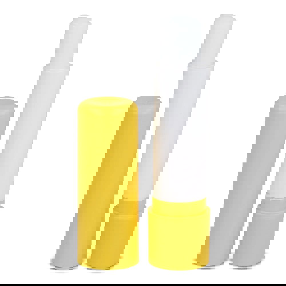 Klassischer Lippenpflegestift aus recycelten Materialien - Gelb