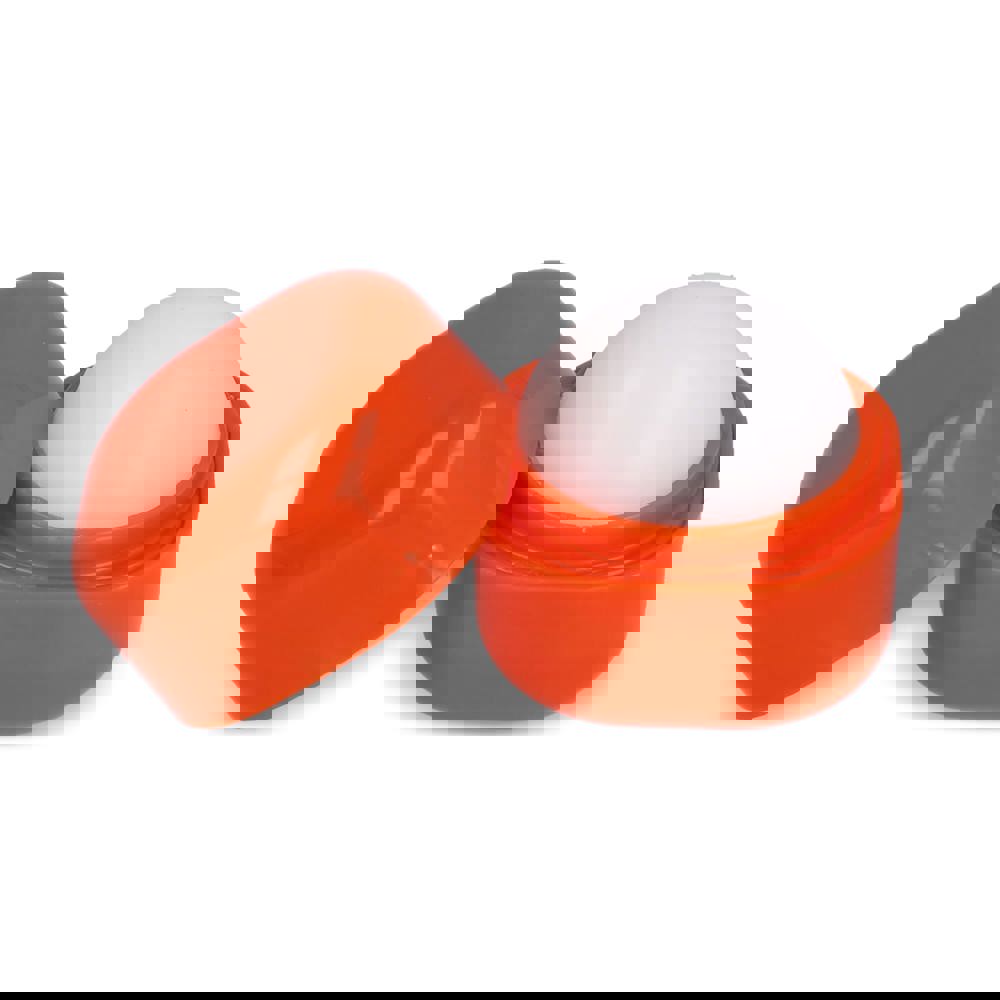 Kubischer Lippenpflegestift aus recyceltem ABS - orange