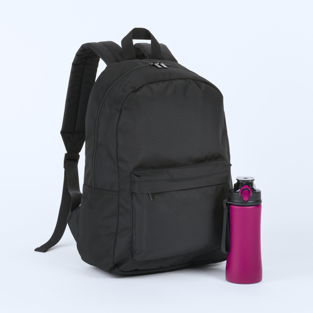 Primo Basic Set: Rucksack und Wasserflasche 550 ml - rosa