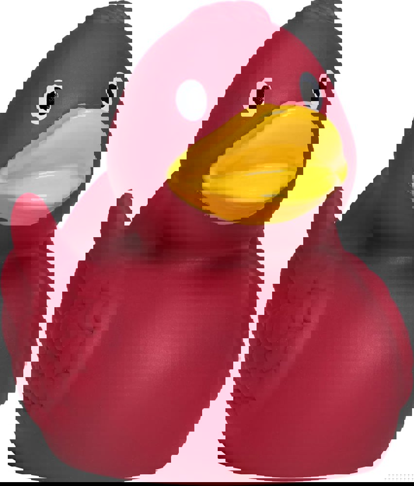 Quietsche-Ente - Weinrot