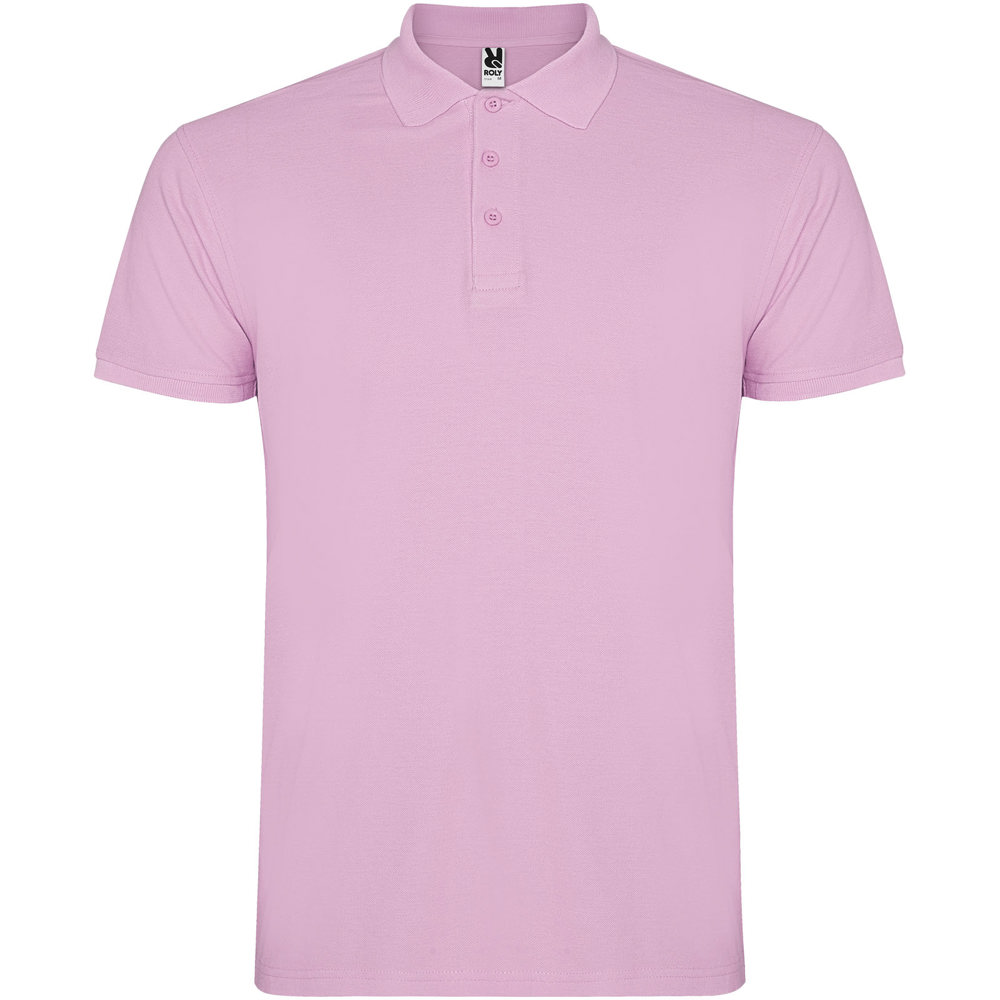 Star Poloshirt für Herren - hellrosa