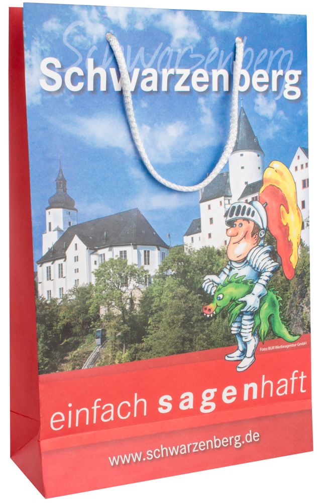 Tragetasche basic 5 mit Baumwollkordeln