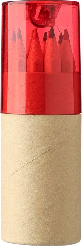 Buntstifte-Set, 12-tlg. Terrence - rot