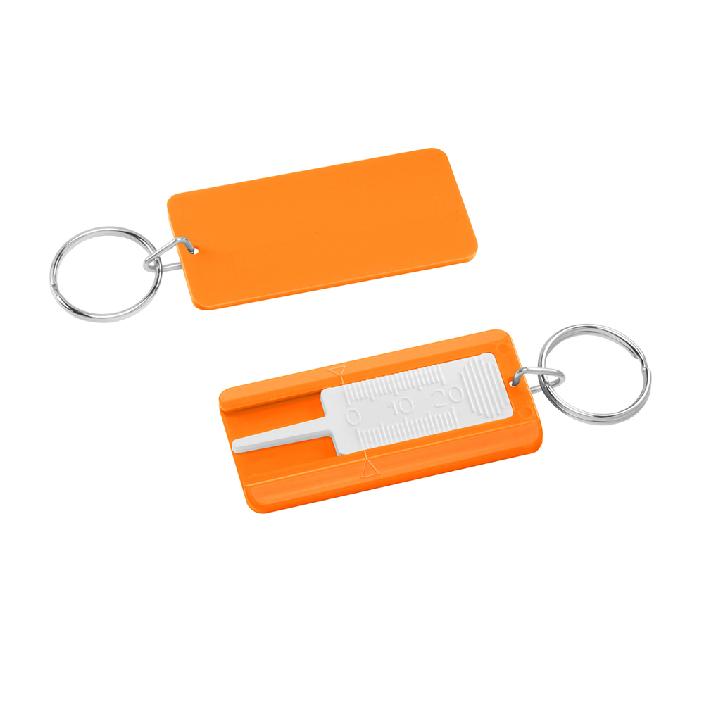 Reifenprofiltiefenmesser - Weiß/Orange