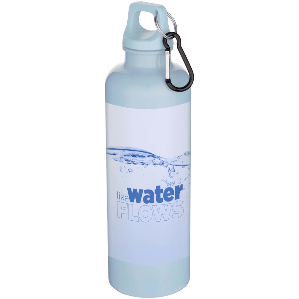 Oregon 750 ml einfarbige RS-zertifizierte Wasserflasche aus recyceltem Kunststoff mit Karabinerhaken  
