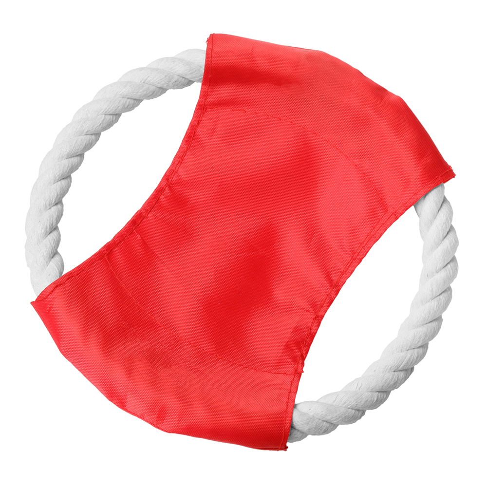 Hunde-Wurfscheibe - Rot/Weiß