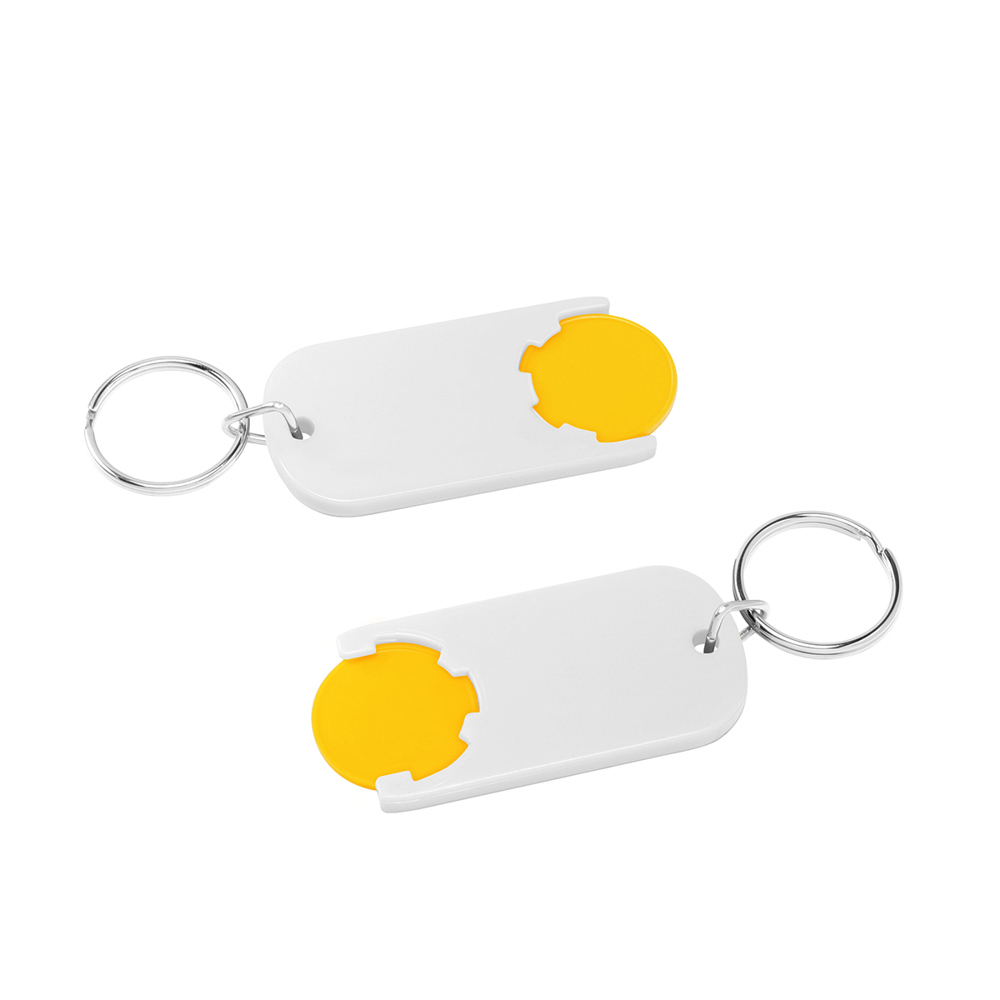 Chiphalter mit 1€-Chip "Alpha" - Gelb/Weiß