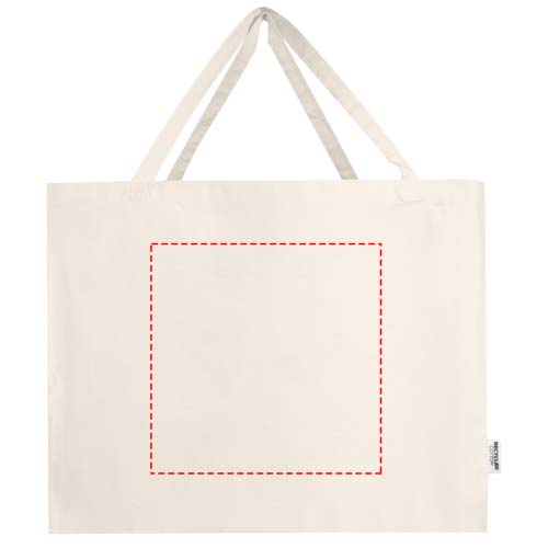 Odessa 220 g/m² Baumwoll Tragetasche aus GRS recycelter Baumwolle 40L